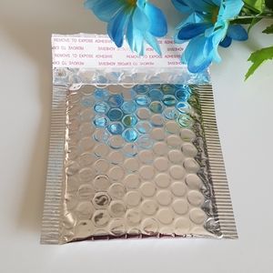 20 pcs Silver Metallic Bubble Mailers 3.5x4.25"in.